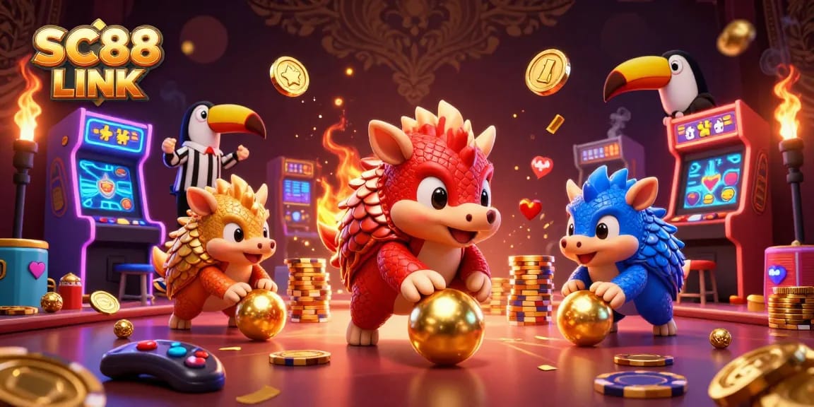 Engage in thrilling gameplay with SC88 LINK featuring pangolins and vibrant casino games.