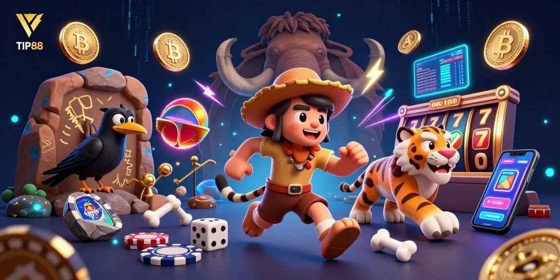 Games at TIP88 bring excitement with slots and jackpot fun in a colorful 3D casino.