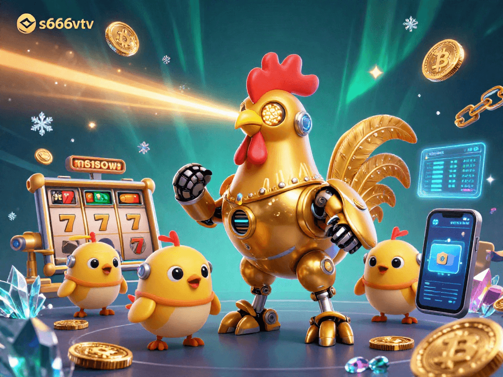 s666vtv offers exciting jackpots with dynamic golden rooster robot characters and vibrant casino games for thrilling experiences.