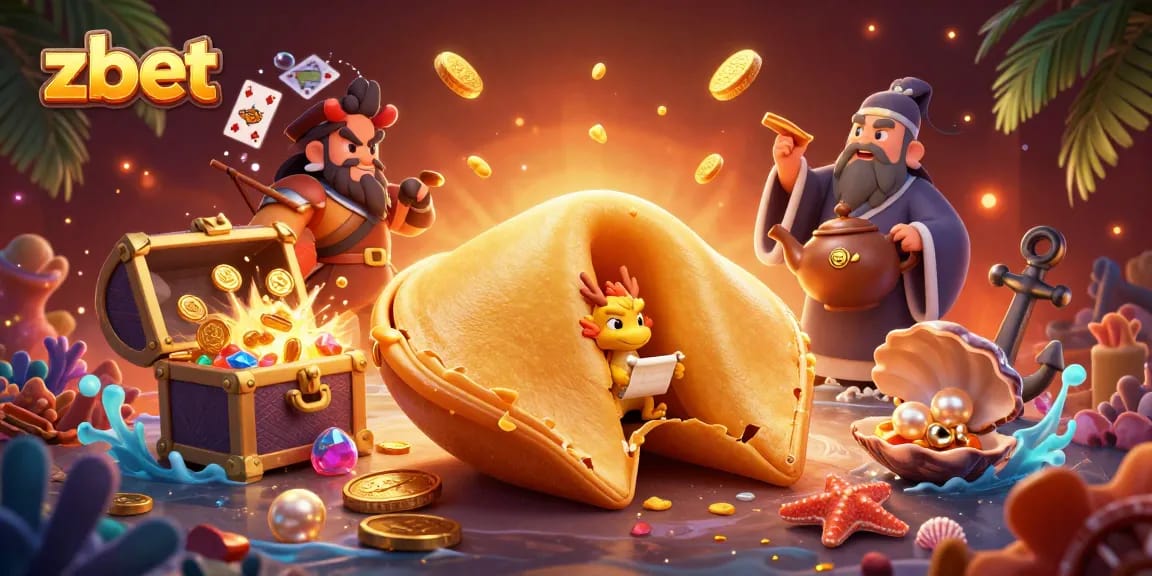 Experience thrilling gaming action with zbet, featuring a vibrant 3D casino scene full of surprises and treasures.