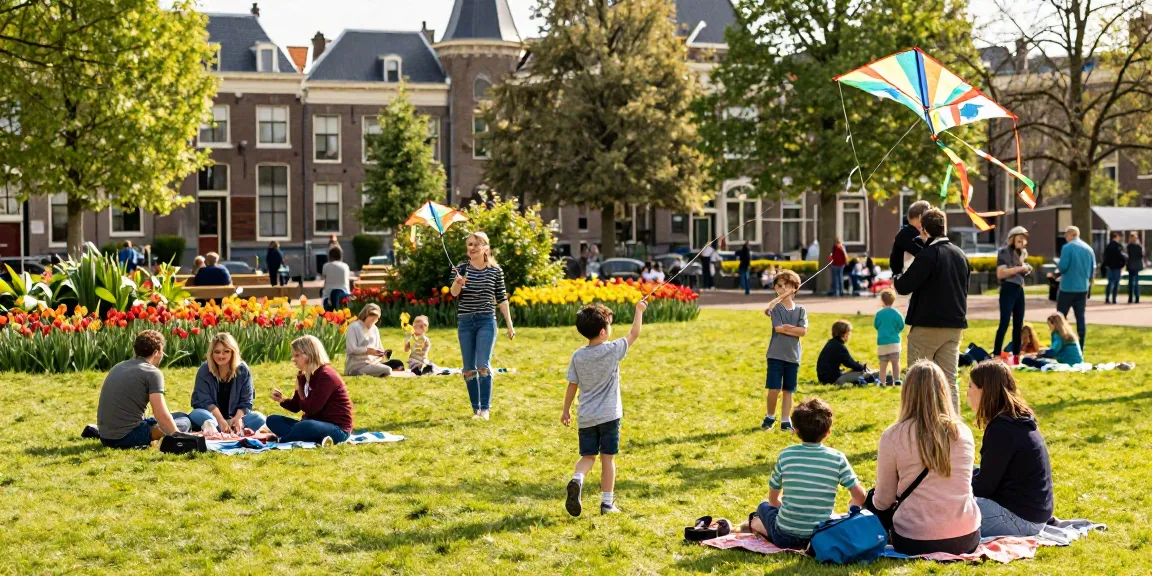 Engaging family outing tips den haag with kids enjoying a sunny picnic in a park.