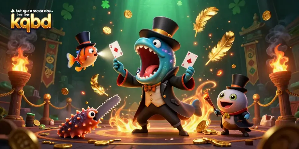 Visualize ket qua bong da truc tuyen kqbd in an engaging 3D scene showcasing a bioluminescent eel performing magic.
