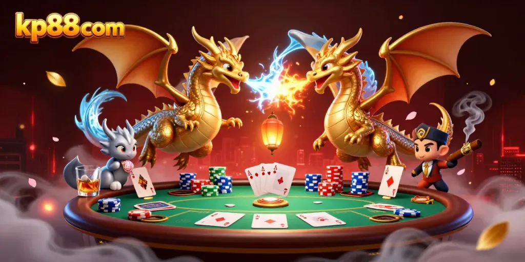 Engage with kp88 com and enjoy a dynamic dragon showdown in a vibrant casino atmosphere.