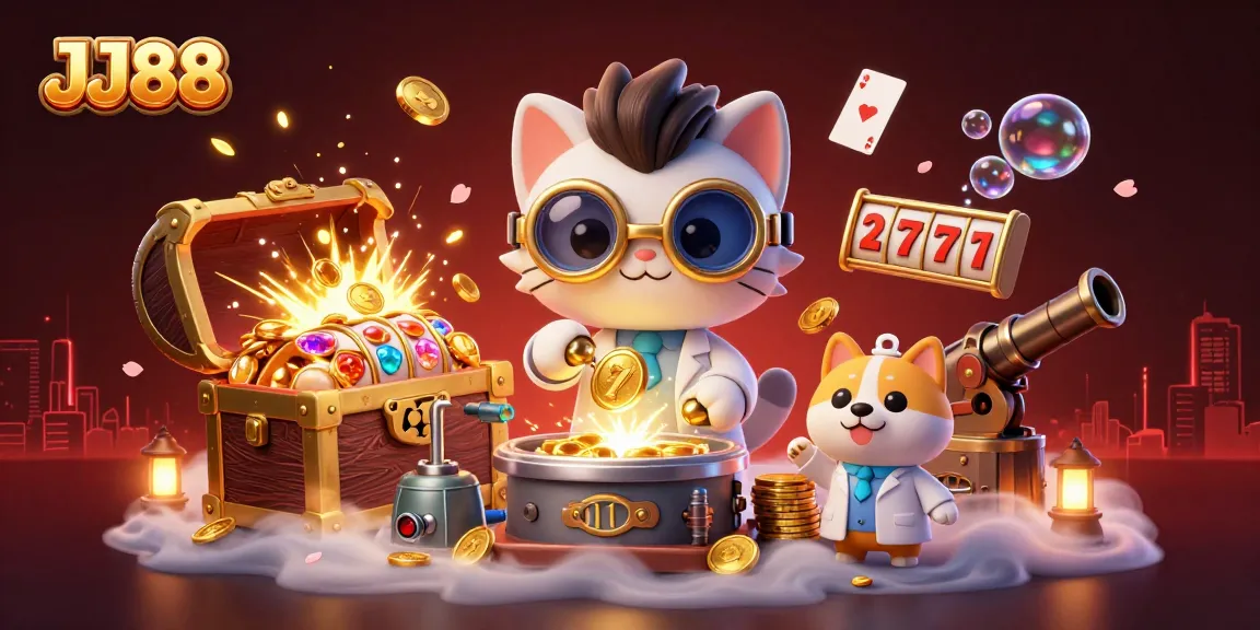 Engage with JJ88’s thrilling atmosphere featuring vibrant 3D casino elements and characters for an unforgettable gaming experience.