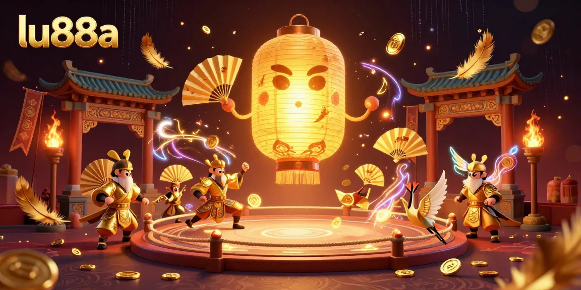 Engage with the vibrant world of lu88a in a colorful 3D casino illustration showcasing high-stakes betting.