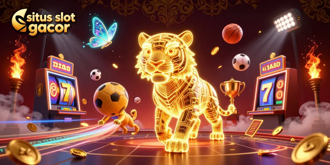Win big with situs slot gacor in a vibrant, dynamic digital casino scene filled with energy and excitement.