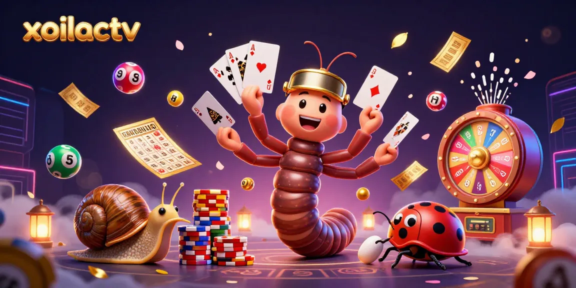 Xoilactv offers an engaging live casino experience featuring dynamic game elements and vibrant characters.