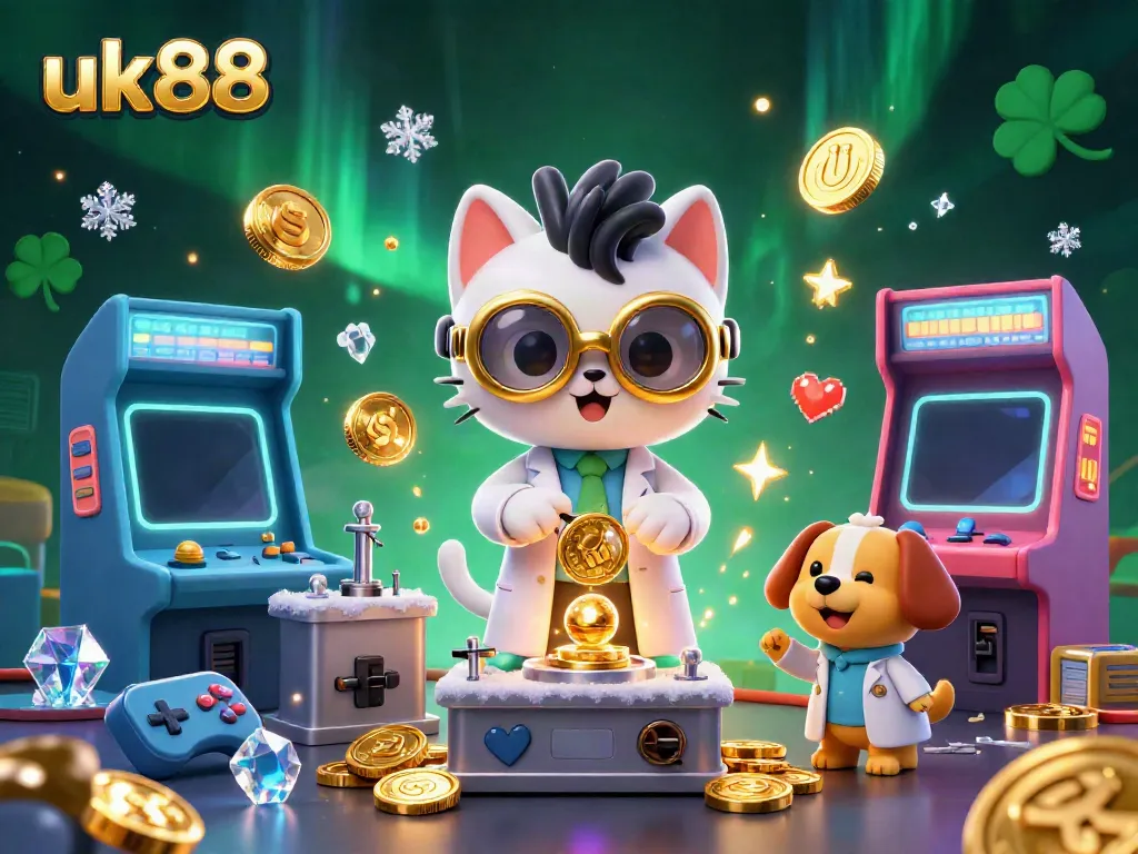 Experience thrilling gameplay at uk88 with 3D characters in a vibrant casino atmosphere.