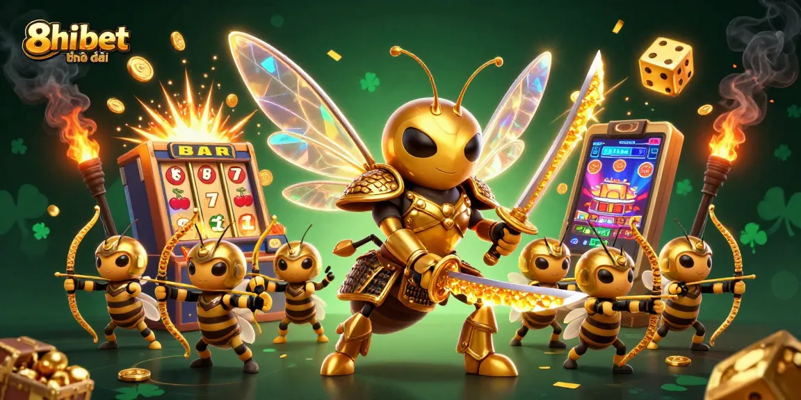 Engage with dynamic gaming moments in 8xbet nhà cái illustrated in vibrant 3D casino visuals.