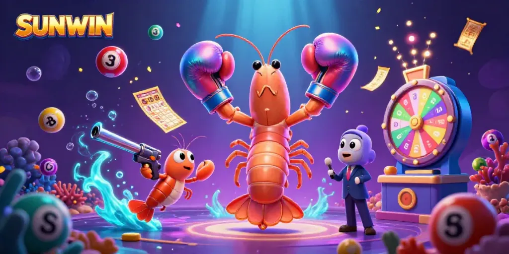 Engage with SUNWIN's vibrant 3D casino world featuring lively characters and dynamic gaming elements.