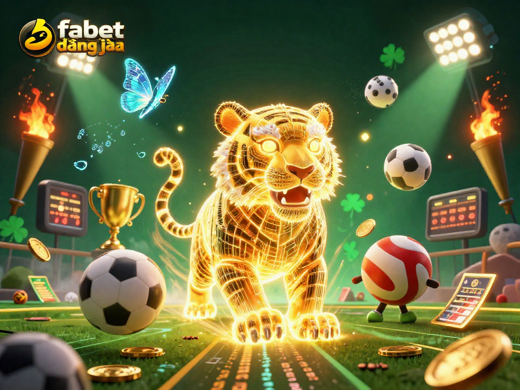 Engage with fabet đăng nhập in an electrifying digital casino scene featuring dynamic sports elements.