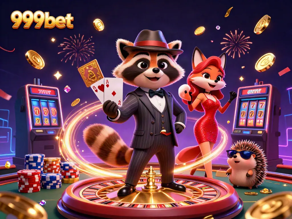 Experience thrilling gameplay at 999bet with charming characters and dynamic casino elements in vivid 3D.