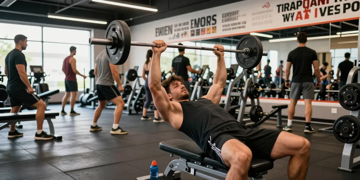 Prime Pharma Steroiden: Bodybuilder lifting weights in a modern gym.