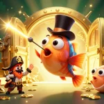 Experience the thrill with Link nhà cái Hitclub in this dynamic underwater casino scene featuring 3D characters.