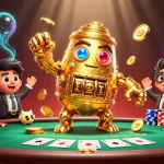 Spin the reels of nổ hũ đổi thưởng and experience the thrill of jackpot wins amidst vibrant casino elements.
