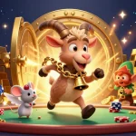 Engage in thrilling gameplay at hello88, featuring a vibrant casino scene with krampus and elf gremlins.