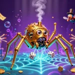 Engage with real money online pokies jokaroom featuring colorful slot reels amid a dynamic 3D scene.