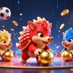 Engage in thrilling action with gavangtv as pangolins compete amidst vibrant gambling elements.