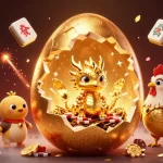 Bet on exciting games at Alo 789 with a dazzling display of golden characters and vibrant casino elements.