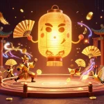 Engage with the vibrant world of lu88a in a colorful 3D casino illustration showcasing high-stakes betting.